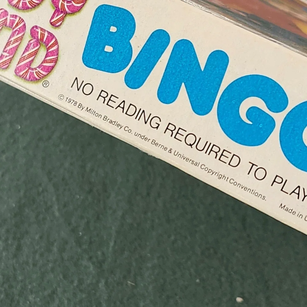 VINTAGE Candy Land Bingo COMPLETE Milton Bradley 1978 Kids Color Matching‎ Game